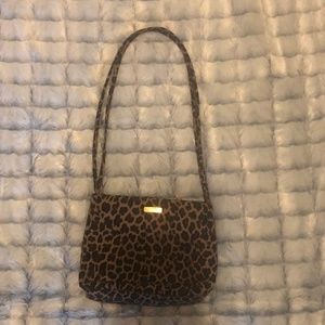 Nine West Leopard Print Mini Purse Good Condition